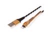 Picture of Secomp Roline GOLD Lightning to USB Cable for iPhone, iPod, iPad, with Smartphone support function, 1 m