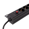 Picture of Logilink PDU 8 x šuko CEE 7/3 , konektor C14, prenaponska zaštita