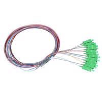 Picture of LanPlus 12-colour code Pigtails SC/APC G.657.A1, (12 pcs) 1.5m