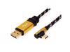 Picture of Secomp Roline Gold USB2.0 Reversibile type C - A, pod uglom 90, M/M 3.0m