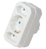 Picture of Logilink šuko adapter - lopov  2x CEE 7/16 + 1x CEE 7/3