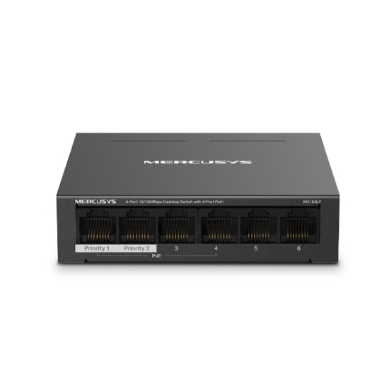 Slika Mercusys MS106LP V1.0 6-Port 10/100Mbps Desktop Switch 4-Port PoE+