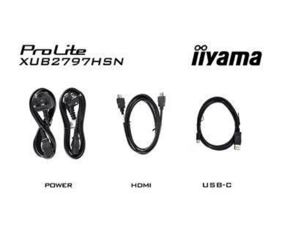 Slika IIYAMA 27" XUB2797HSN-B1 1920 x 1080 100Hz, 1ms, USB HUb Type C  65W, RJ45