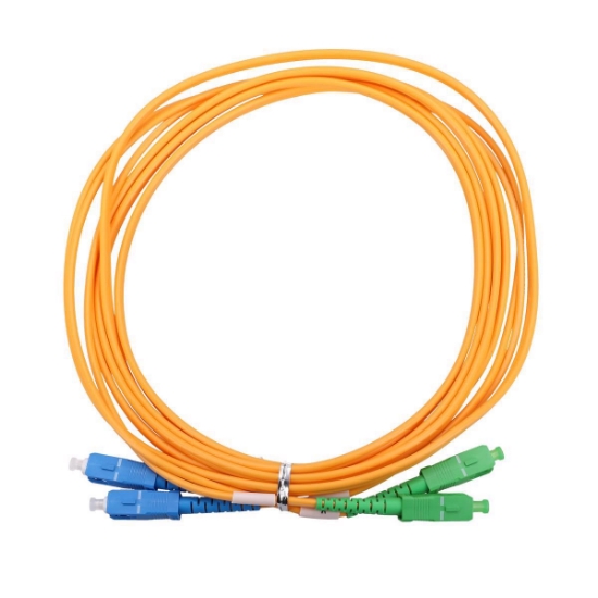 Slika Extralink Patchcord SC/UPC-SC/APC SM G657A1 PVC Duplex 3.0mm 1.0m