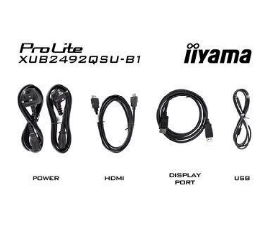 Slika IIYAMA 23.8" XUB2492QSU-B1 2560x1440 100Hz, 0.5ms, USB Hub