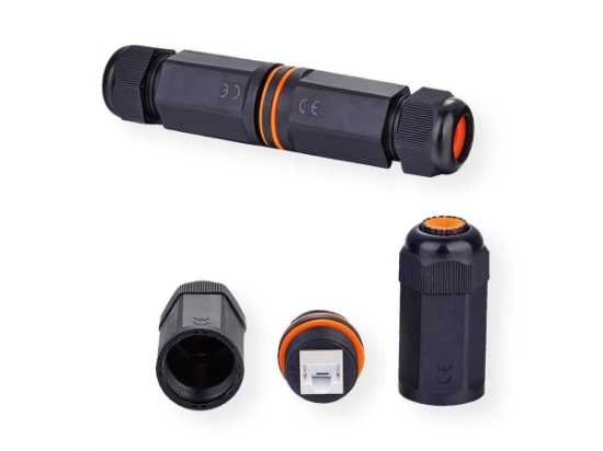 Slika Secomp Value RJ45 Modular Coupler Cat.6A/Cl.EA, STP, Outdoor/Industrial, crna