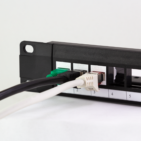 Slika Logilink 19'' Patch Panel 1U, 24 prazan, sa nosačima kabla NK4065