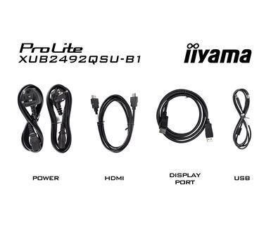 IIYAMA 23.8" XUB2492QSU-B1 2560x1440 100Hz, 0.5ms, USB Hub