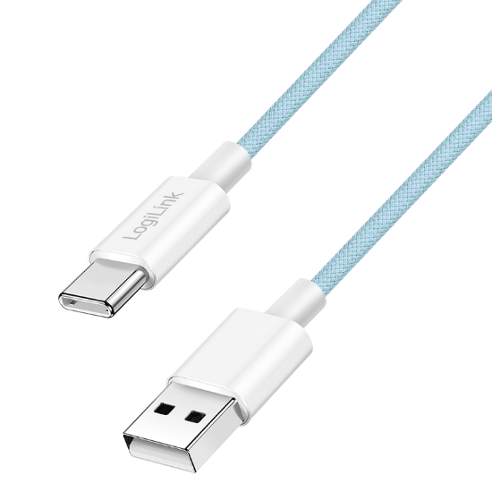Slika Logilink USB 2.0 Type C cable, C/M na USB - A/M, plava, 1.0m