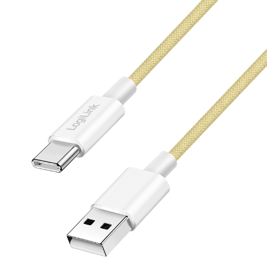 Slika Logilink USB 2.0 Type C cable, C/M na USB - A/M, žuta, 1.0m