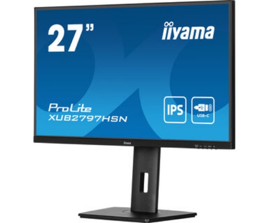 Slika IIYAMA 27" XUB2797HSN-B1 1920 x 1080 100Hz, 1ms, USB HUb Type C  65W, RJ45