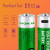 Slika Logilink punjive baterije AA 1.5V 1850 mAh / 2775 mWh, type c, 2 kom