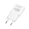 Slika Logilink punjač 2 porta, 1 x USB type c, 1 x USB A, 30W, GaN, slim, bela