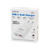 Slika Logilink punjač 2 porta, 1 x USB type c, 1 x USB A, 30W, GaN, slim, bela