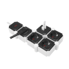 Slika Logilink fleksibilni produžni kabl 4 mesta, 2 USB, 1.5m
