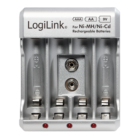 Slika Logilink Punjač baterija za Ni-MH/Ni-Cd AA/AAA/9V