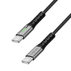 Slika Logilink USB 2.0 Type C/M - C/M, E mark, 100W, LED, crni, 1m