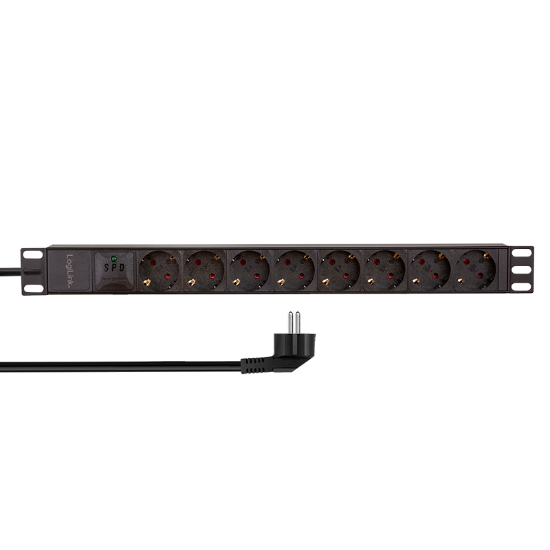Slika Logilink PDU 8 x šuko CEE 7/3, zaštita od preopterećenja, 1.8m
