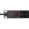 Slika Logilink PDU 12 x C13, konektor C14, prenaponska zaštita